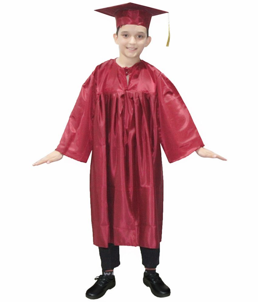     			Kaku Fancy Dresses Graduation Gown With Hat & Stole/Scarf | Degree Costume For Convocation Dress For Boys & Girls (Meherun, 10-12 Years)