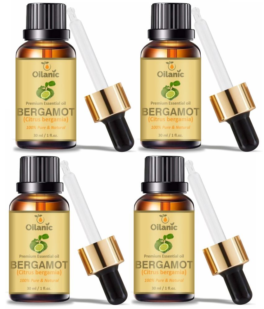     			Oilanic Bergamot Mint Cool/ Refreshing Essential Oil Aromatic 30 mL ( Pack of 4 )