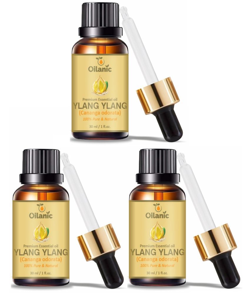     			Oilanic Ylang-Ylang Heals Skin Conditions Essential Oil Aromatic 30 mL ( Pack of 3 )