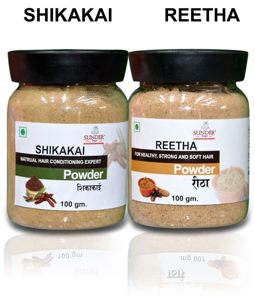     			Pure Natural Shikakai & Reetha Powder for Hair Care (Pack of 2)
