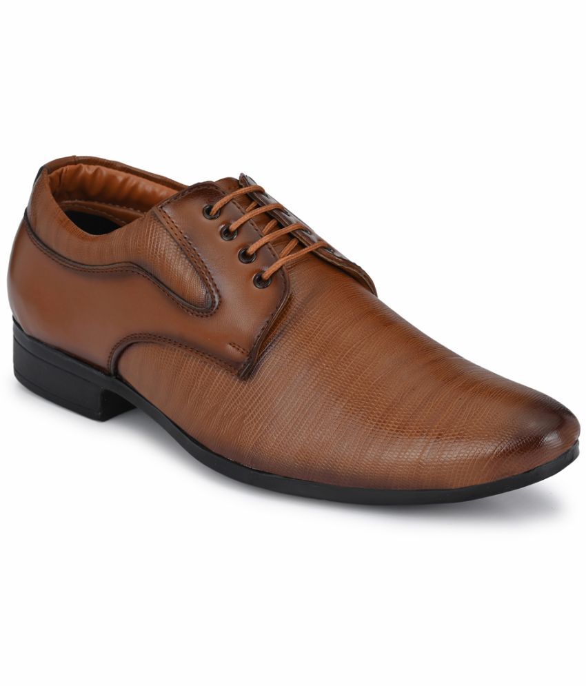     			RL Rocklin Men Tan Men's Derby Formal Shoes