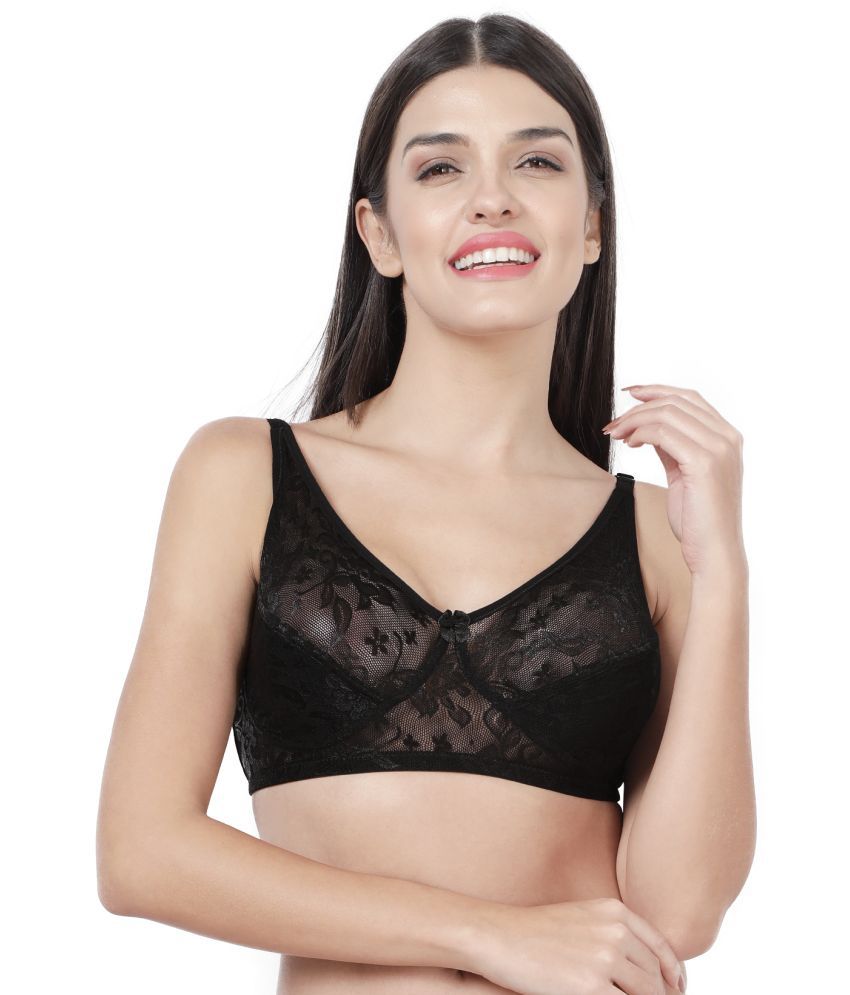     			Susie Black Lace Non Padded Women's Everyday Bra ( Pack of 1 )