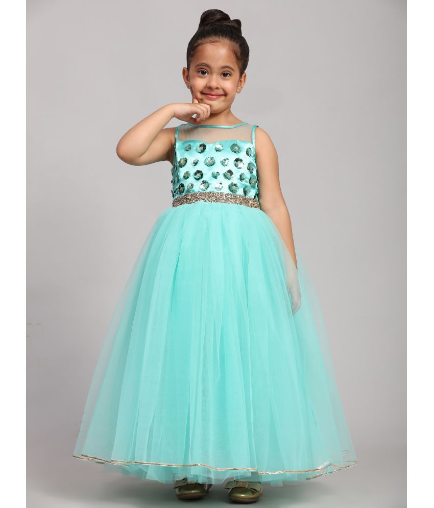     			Toy Balloon Kids Net Gown For Girls ( Pack of 1 , Sea Green )