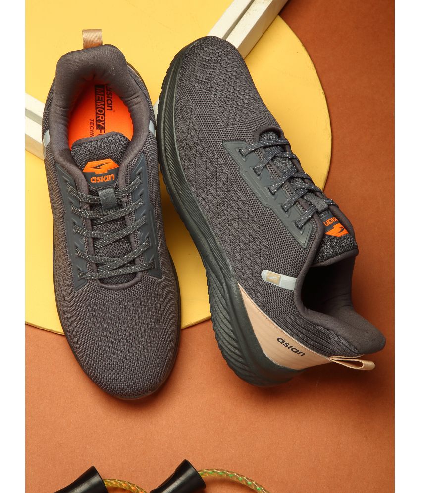     			ASIAN DELTA-25 Dark Grey Men's Sports Running Shoes
