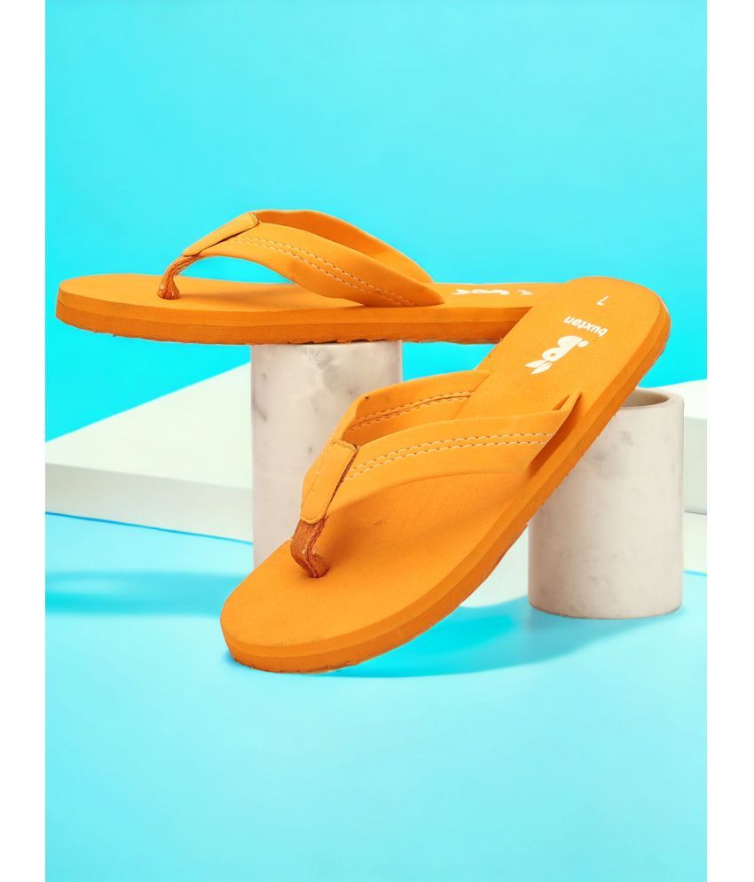     			Buxton Orange Men's Daily Slipper