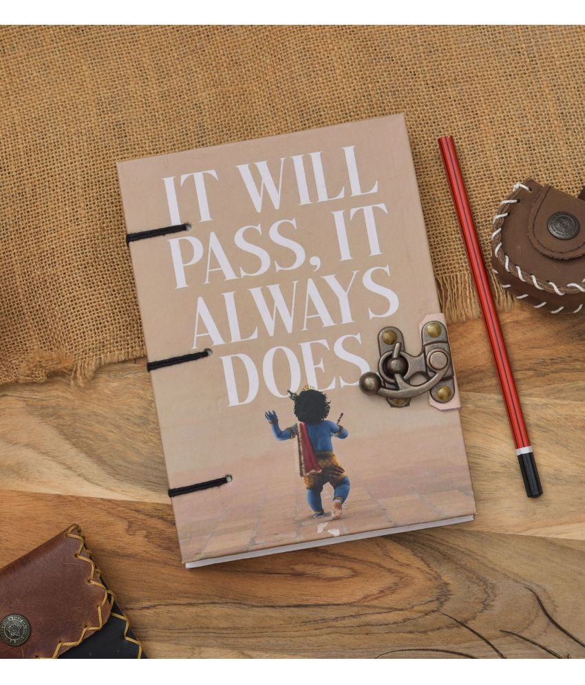     			CRAFT CLUB  Handcraft diary  "IT WILL PASS IT ALWAYS DOES" Printed  in special binding Regular Diary Unruled 200 Pages