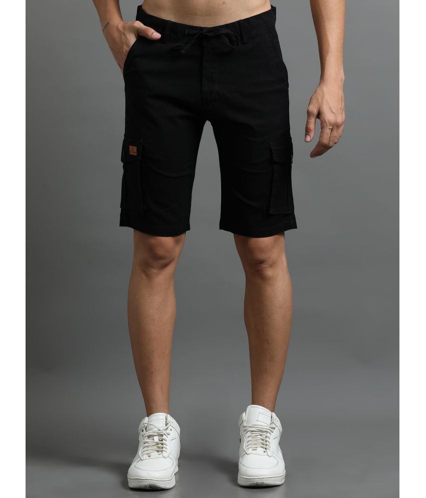     			Paul Street Black Cotton Men's Shorts ( Pack of 1 )