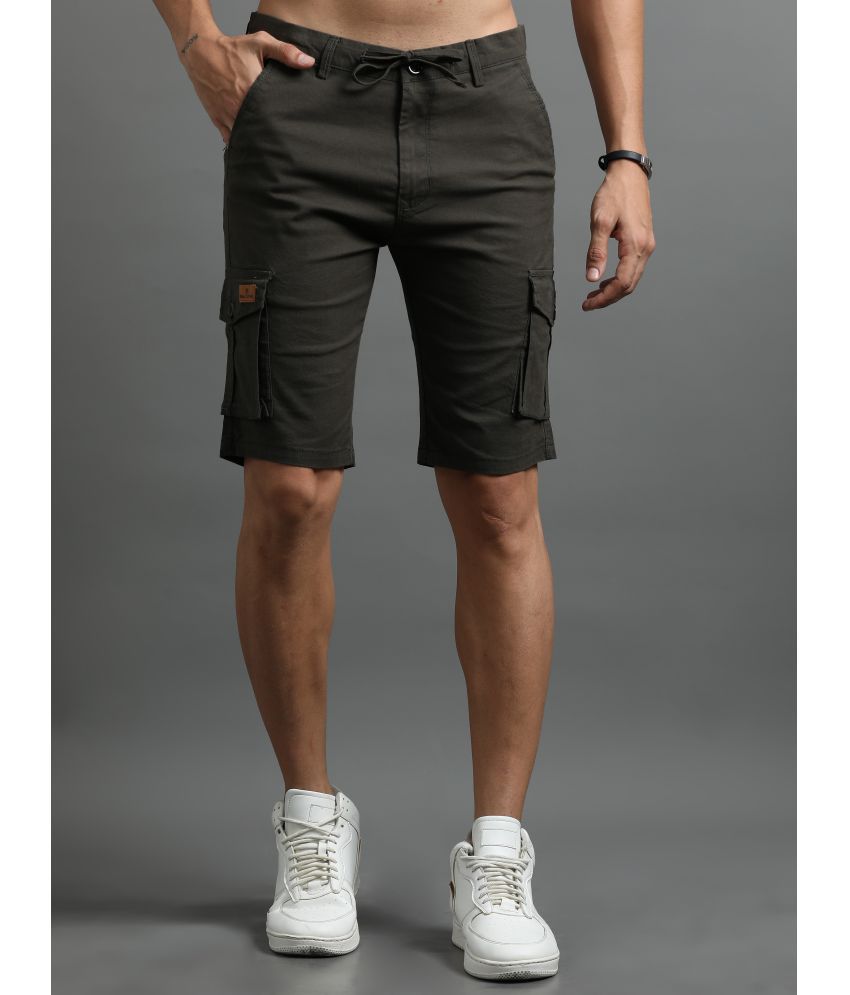     			Paul Street Olive Cotton Men's Shorts ( Pack of 1 )