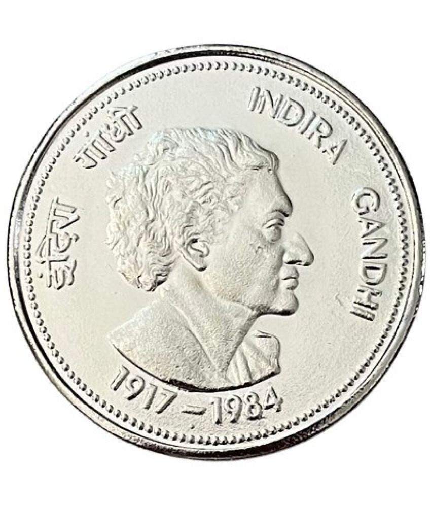     			Rare 10000 Rupee Indira Gandhi UNC Coin