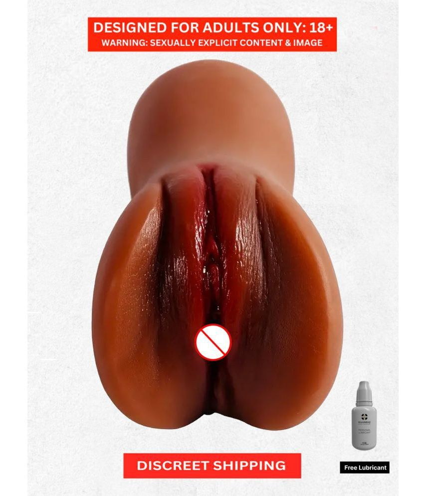     			Indian Lady Pocket Pussy Brown Glory Hole Masturbation Sex Doll For Men + Free Lubricant