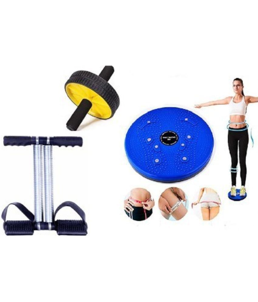     			general Fitness Exerciser Workout-Tummy Trimmer Ab Wheel Twister Stretching-Pull Squat