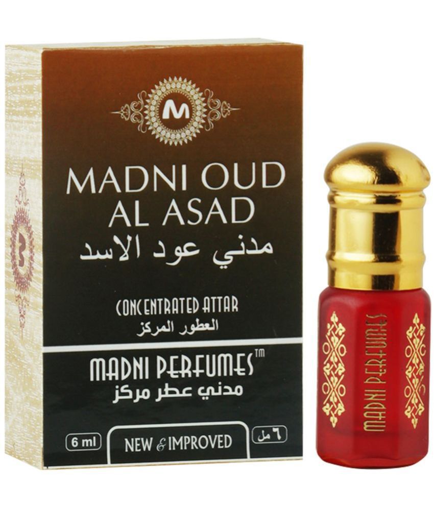     			Madni Perfumes Oud Al Asad Premium Attar For Men & Women - 6ml | Alcohol-Free Aromatic Perfume Oil