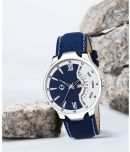 Wizard Times Blue Leather Analog Men's Watch