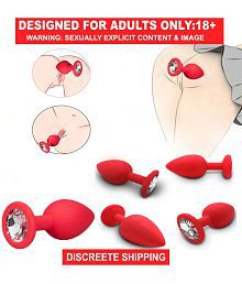 1PCS Butt Plug for Women &amp; Men, Anal Plug Set Training Kit, Butt Plug Trainer Set, Prostate Massager Anal Sex Toys,S-Red adult toy anal plug sex toy for men
