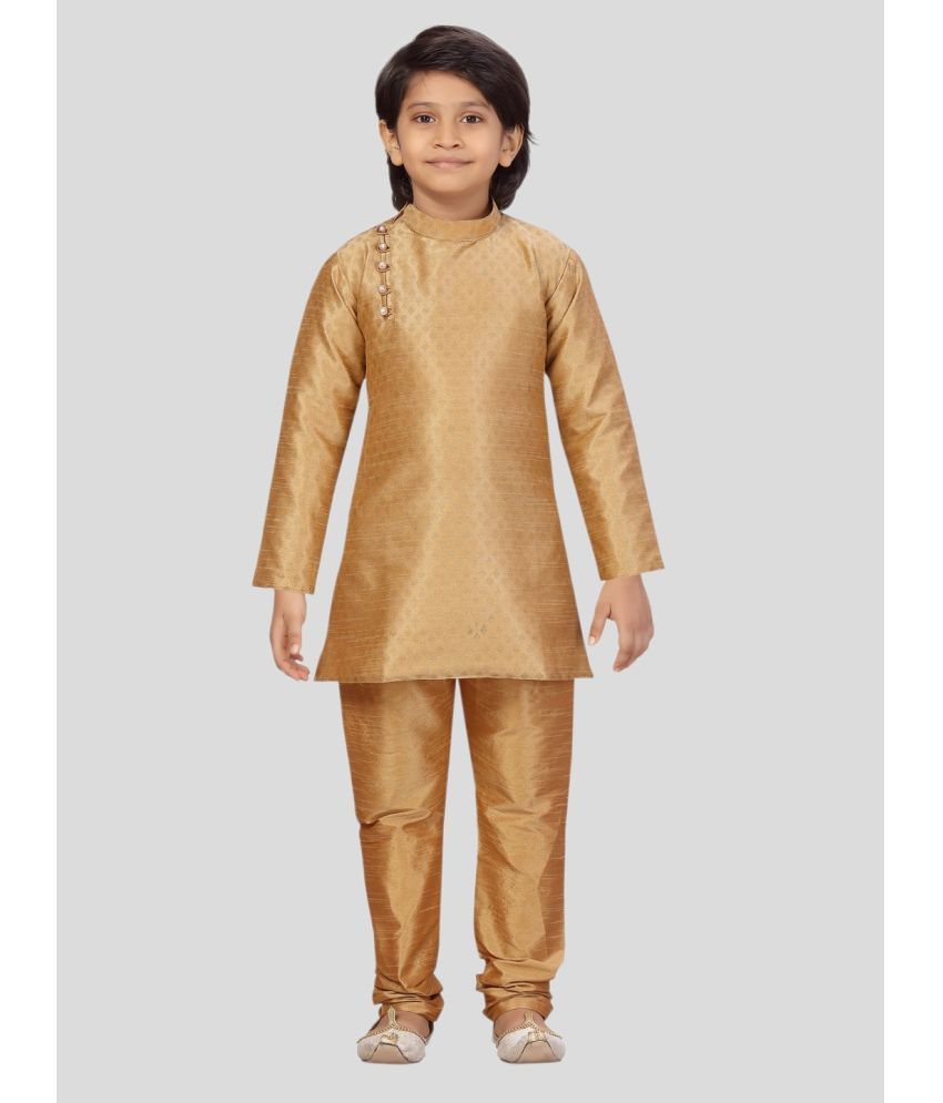     			Aarika Beige Silk Boys Kurta Sets ( Pack of 1 )