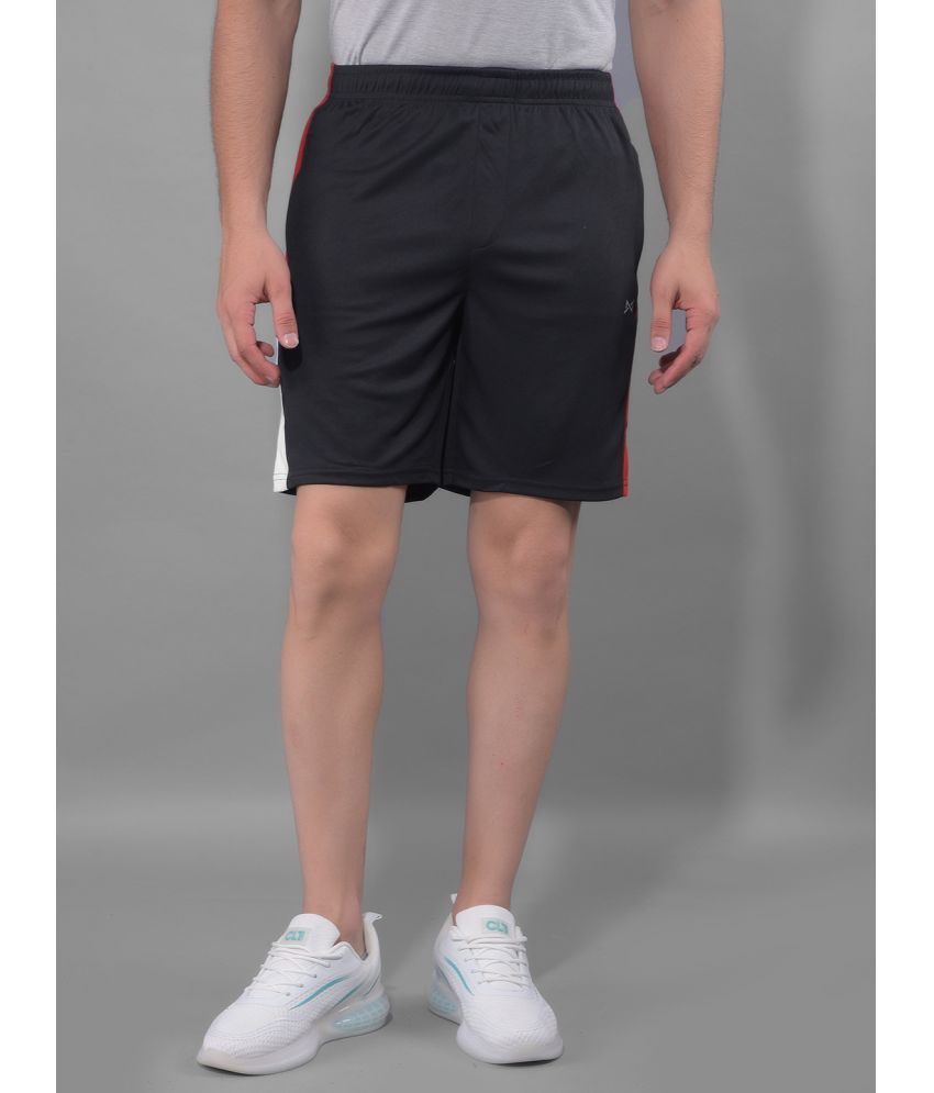     			Force NXT Black Polyester Men's Gym Shorts ( Pack of 1 )