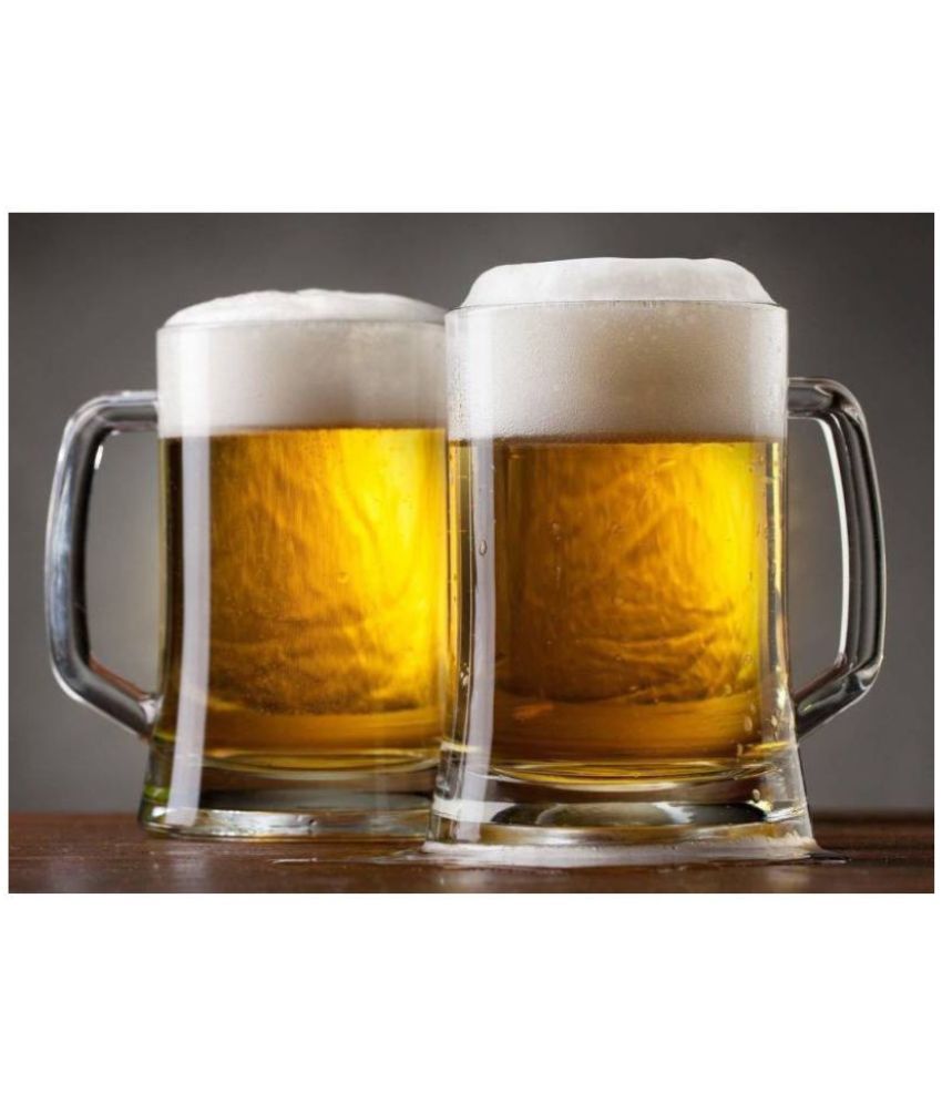     			Somil Stylish Glass Glass Beer Glasses & Mug 400 ml ( Pack of 2 )
