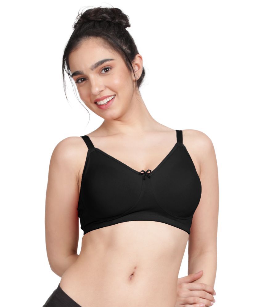     			Susie Cotton Blend Women's Everyday Bra ( Black ) EF002-BlackBeauty