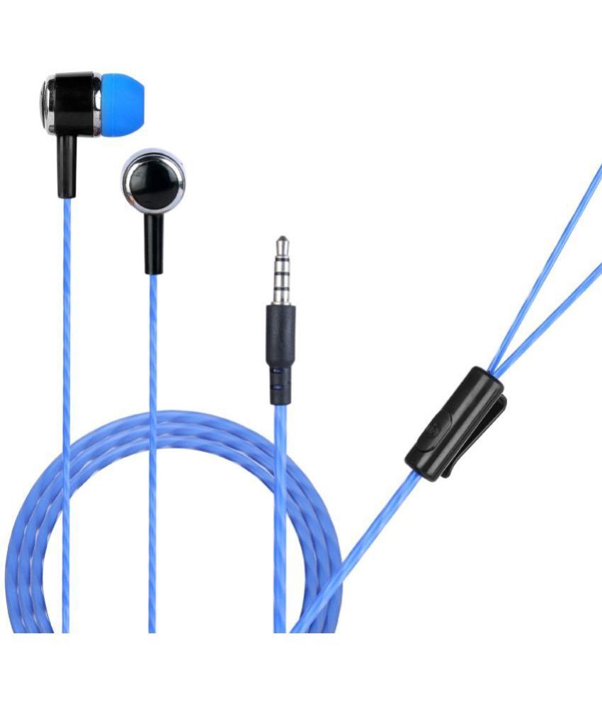     			hitage Hp-315+ HD Sound 3.5 mm Wired Earphone In Ear Comfortable In Ear Fit Blue