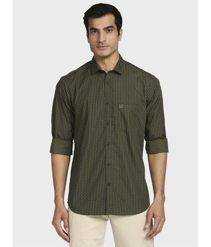     			Colorplus 100% Cotton Regular Fit Printed Full Sleeves Men's Casual Shirt - Green ( Pack of 1 )