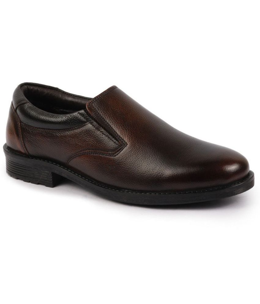     			Fausto Tan Men's Slip On Formal Shoes