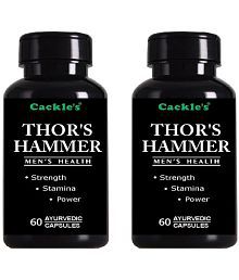 Cackle's Thor's Hammer Herbal Capsule, Pack of 60 * 2 = 120 Capsules