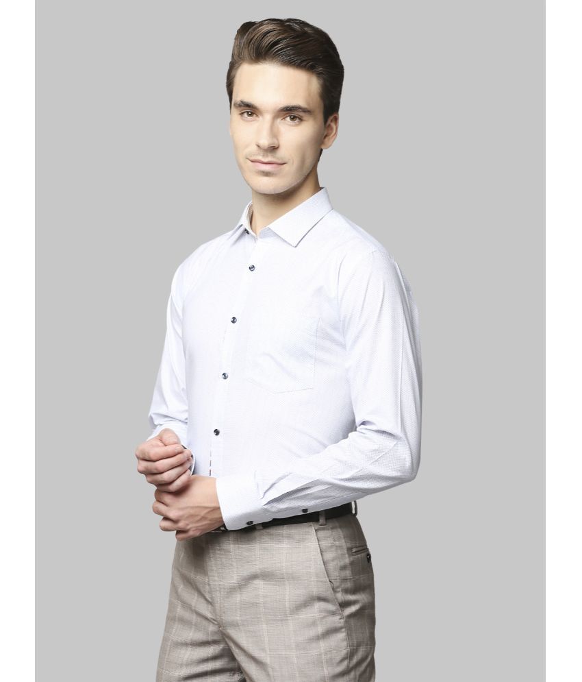 Park Avenue Cotton Slim Fit Full Sleeves Mens Formal Shirt - Blue ( Pack of 1 ) - Buy Park Avenue Cotton Slim Fit Full Sleeves... 