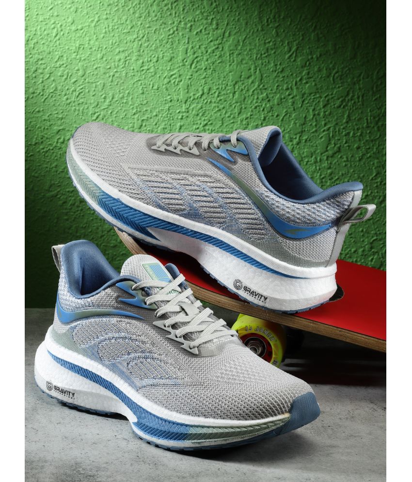     			ASIAN HYPERCUSHION-01 Light Grey Men's Sports Running Shoes