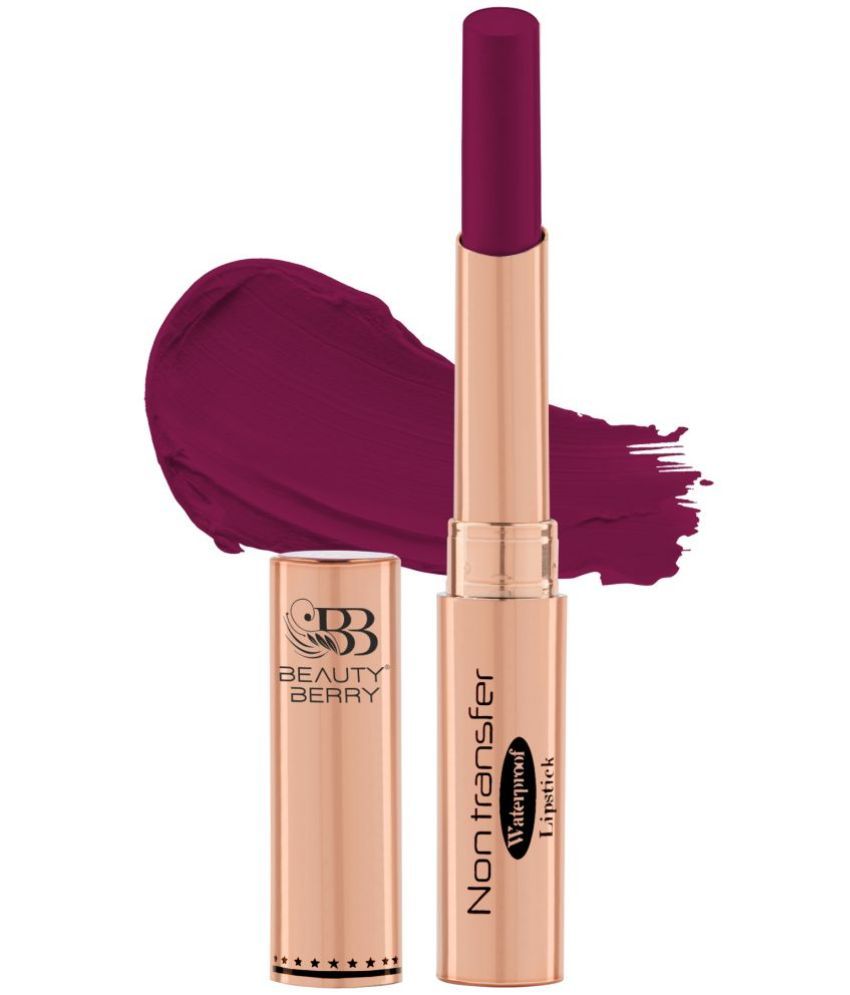     			Beauty Berry Absolute Lips Matte Lipstick Smooth & Lightweight Lipstick 2.4g, Magenta (Shade - 04)