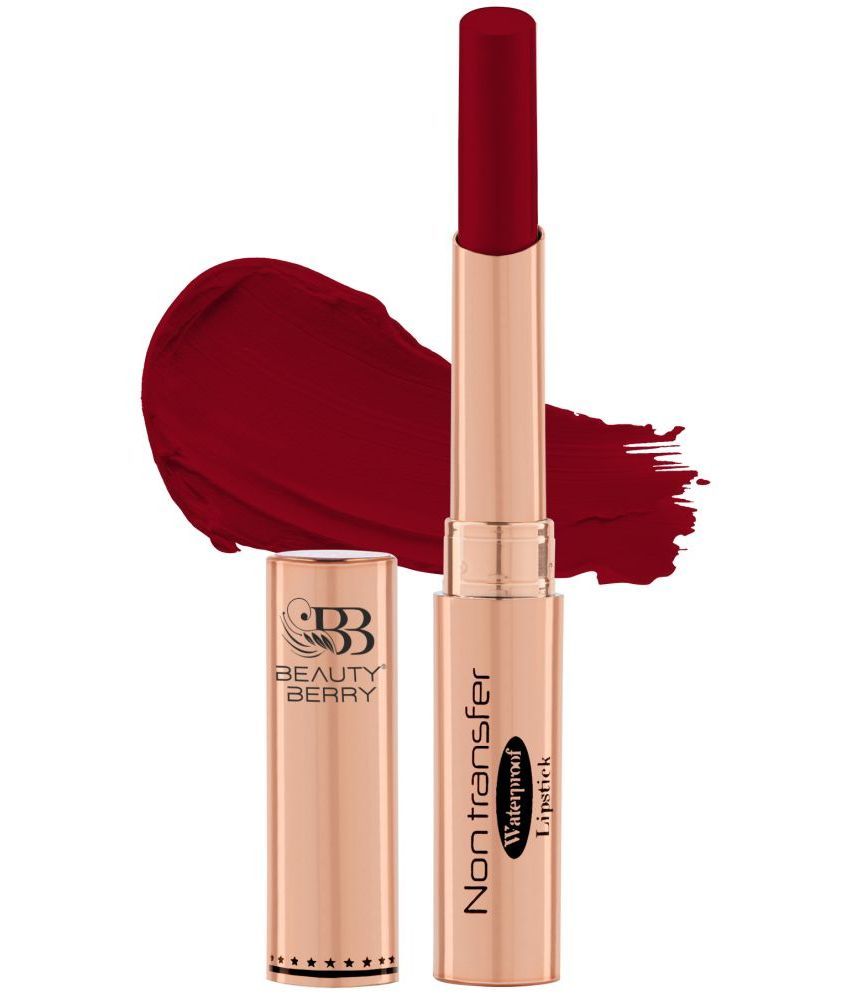     			Beauty Berry Absolute Lips Matte Lipstick Smooth & Lightweight Lipstick 2.4g, Hot Red (Shade - 01)