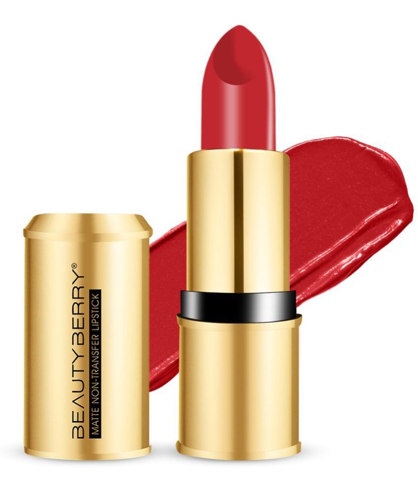     			Beauty Berry Rich Red Matte Lipstick 4