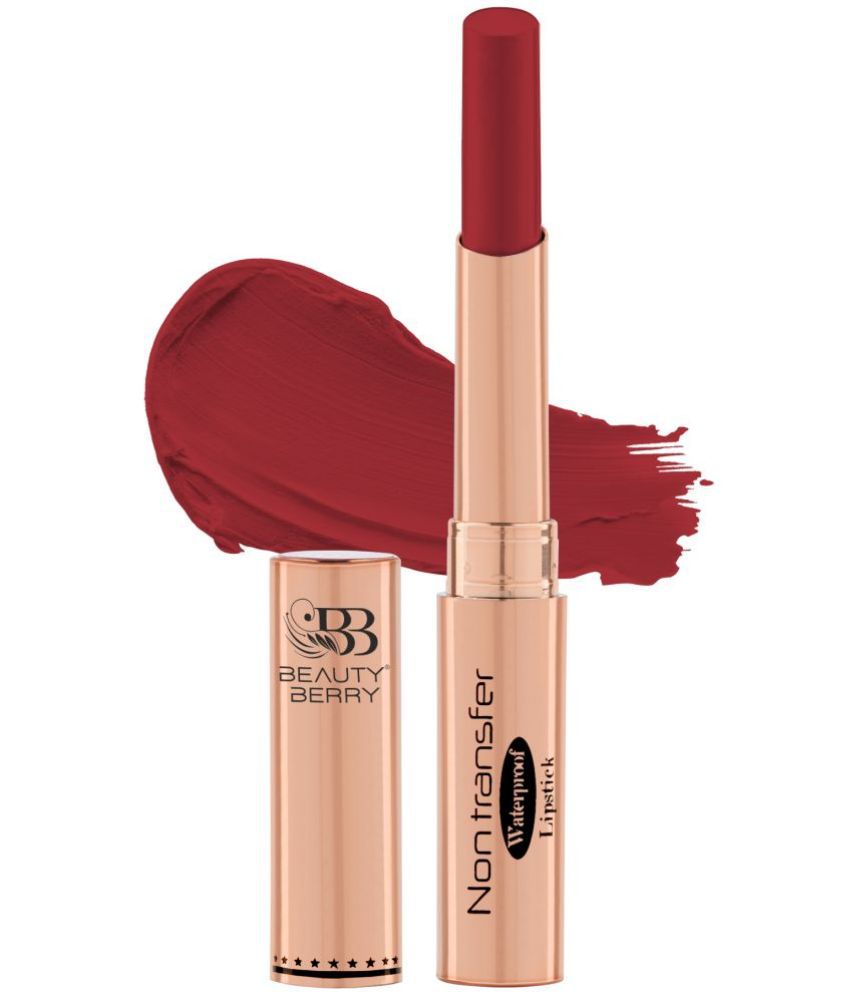     			Beauty Berry Rich Red Matte Lipstick 2.4