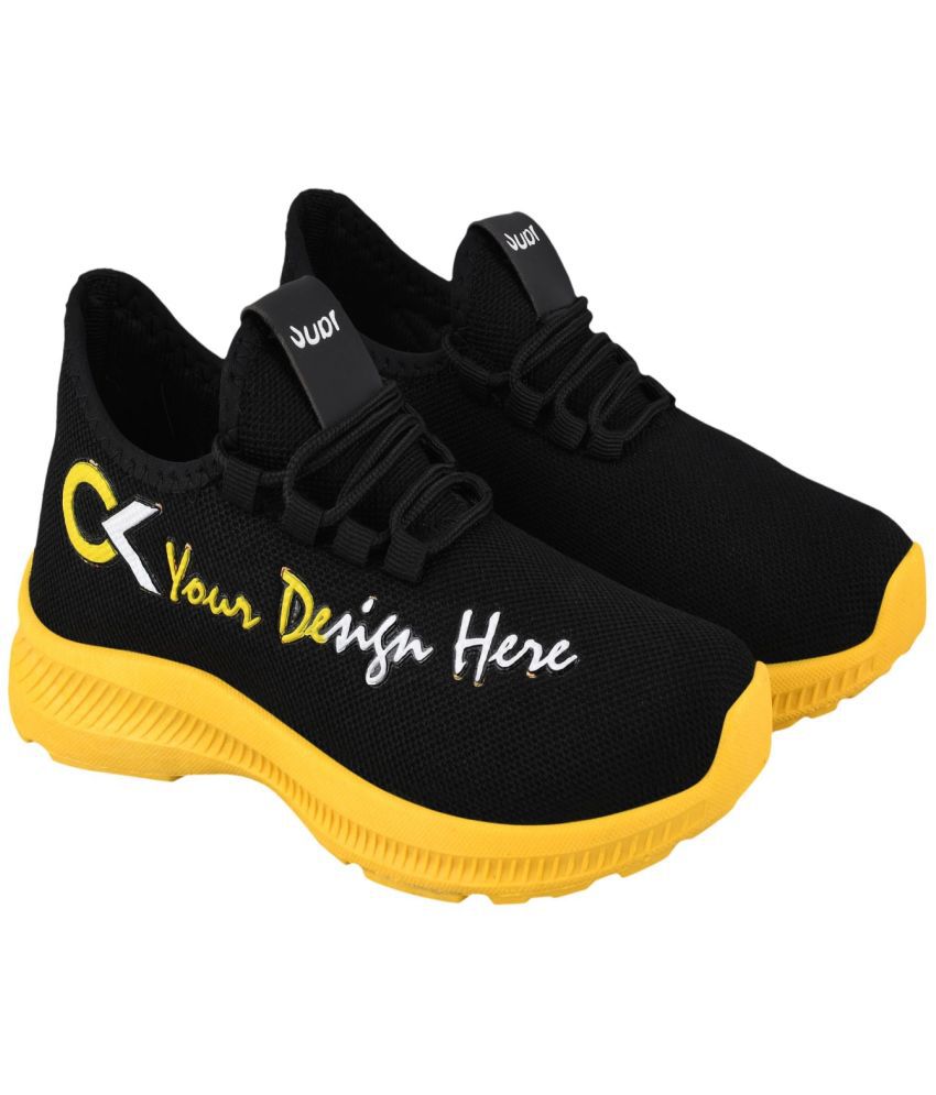     			Birde Yellow Men's Sports Running Shoes
