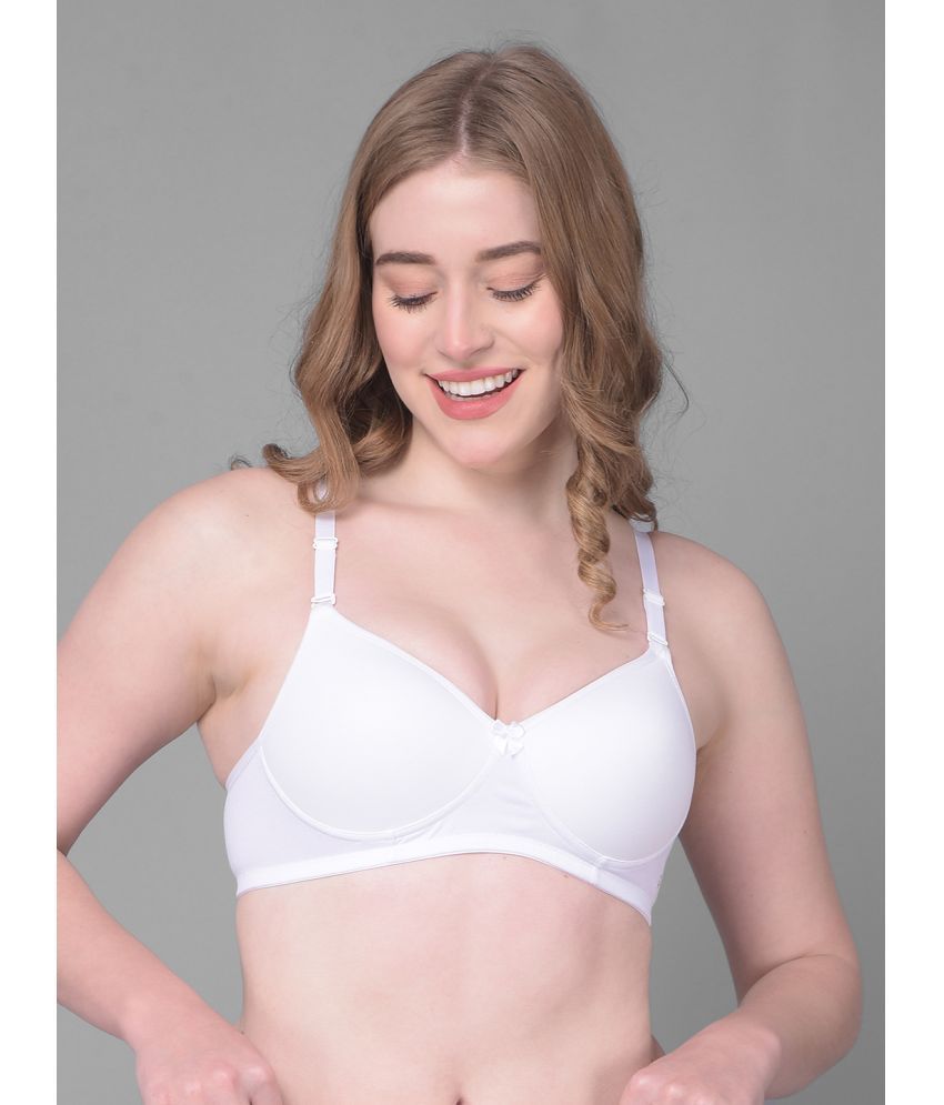     			Dollar Missy White Cotton Lightly Padded Women's T-Shirt Bra ( Pack of 1 )