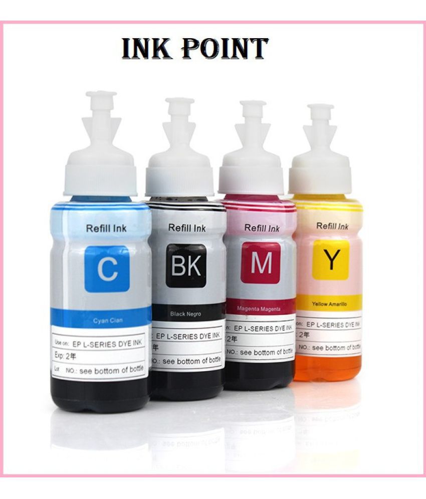     			INK POINT Assorted Pack of 4 Toner for INK POINT Refill Ink for HP Cartridge Dye Ink Compatible for HP 678, 802, 901, 818, 21, 22, 27