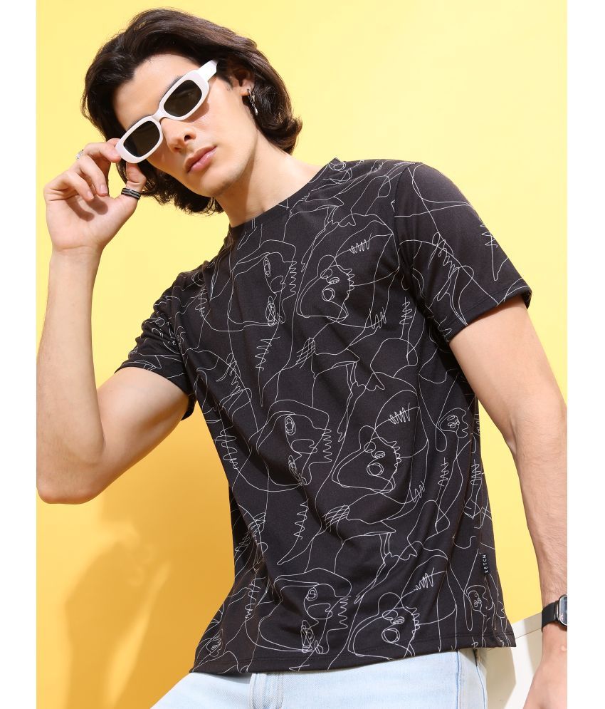     			Ketch Pack of 1 Polyester Relaxed Fit Men's T-Shirt ( Black )