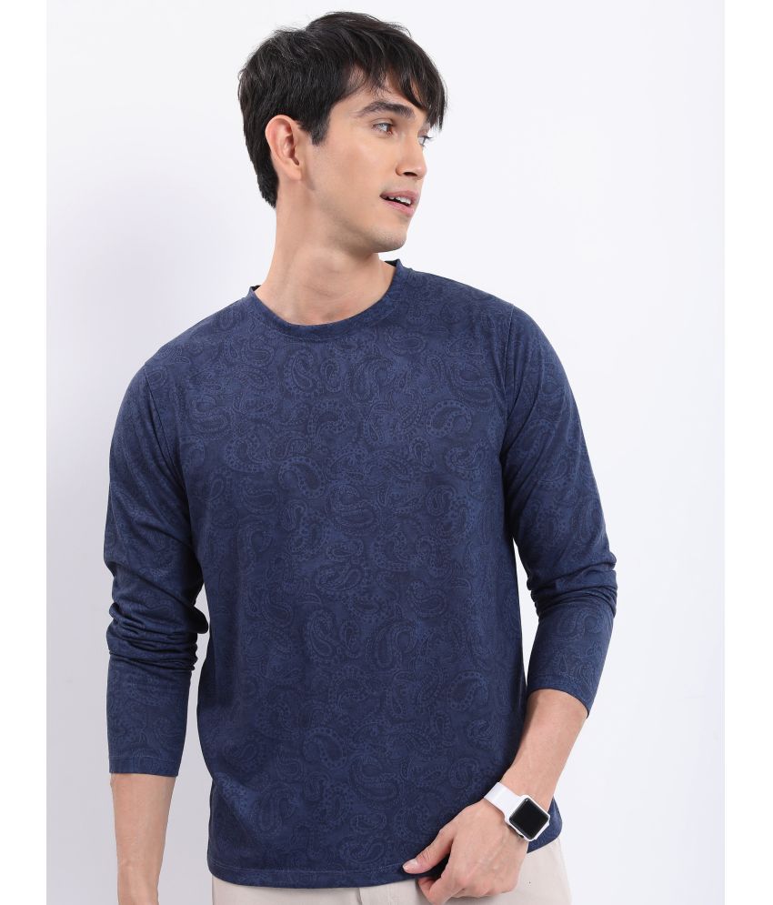     			Ketch Polyester Relaxed Fit Printed Full Sleeves Men's T-Shirt - Navy ( Pack of 1 )