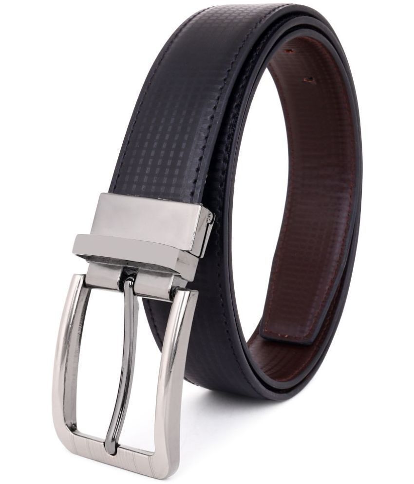     			Loopa - Black Faux Leather Men's Formal Belt ( Pack of 1 )