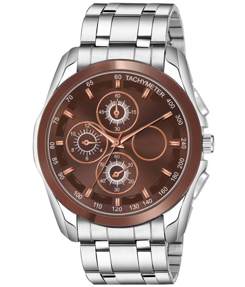     			Loretta Silver Metal Analog Men's Watch