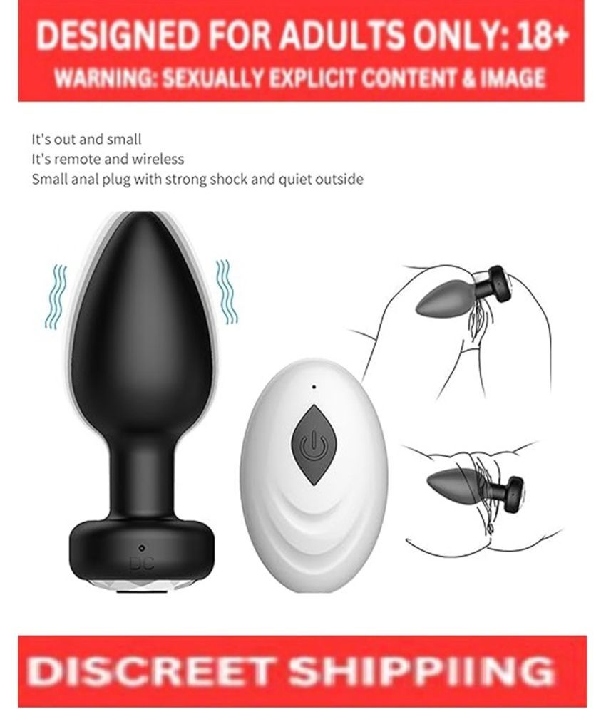     			Powerful 10 Vibration Usb Rechargable Remote Control Vibrating Anal Butt Plug For Men And Women BY-SEX TANTRA