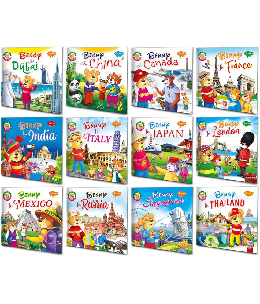     			Benny In Dubai, Benny In China, Benny In Canada, Benny In Frnace, Benny In India, Benny In Italy, Benny In Japan, Benny In London, Benny In Maxico, Benny In Russia, Benny In Singapore, Benny In Thailand | Set Of 12 Benny The World Explorer Books