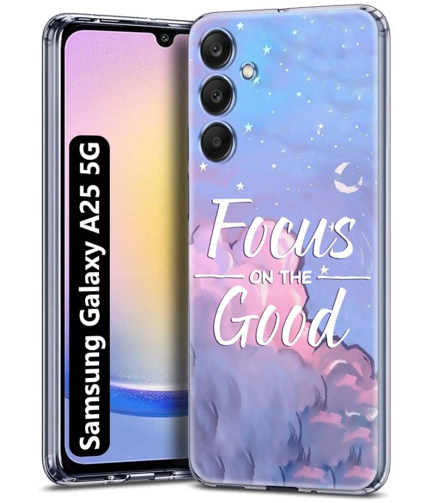     			Fashionury Multicolor Printed Back Cover Silicon Compatible For Samsung Galaxy A25 5G ( Pack of 1 )