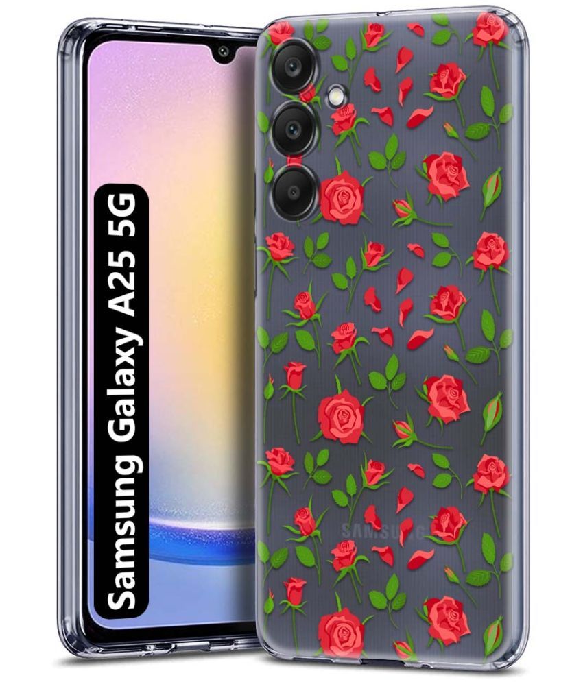     			Fashionury Multicolor Printed Back Cover Silicon Compatible For Samsung Galaxy A25 5G ( Pack of 1 )