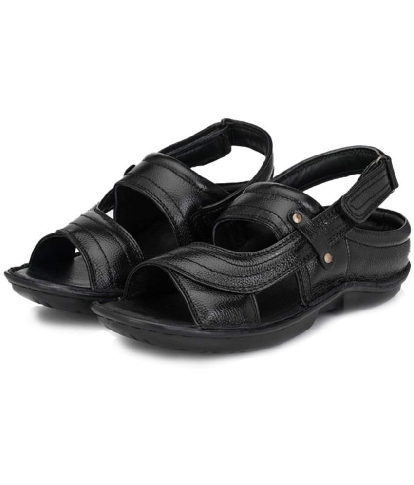     			HiDa - Black Men's Sandals