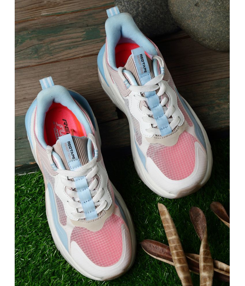     			Red Tape - White Women's Running Shoes