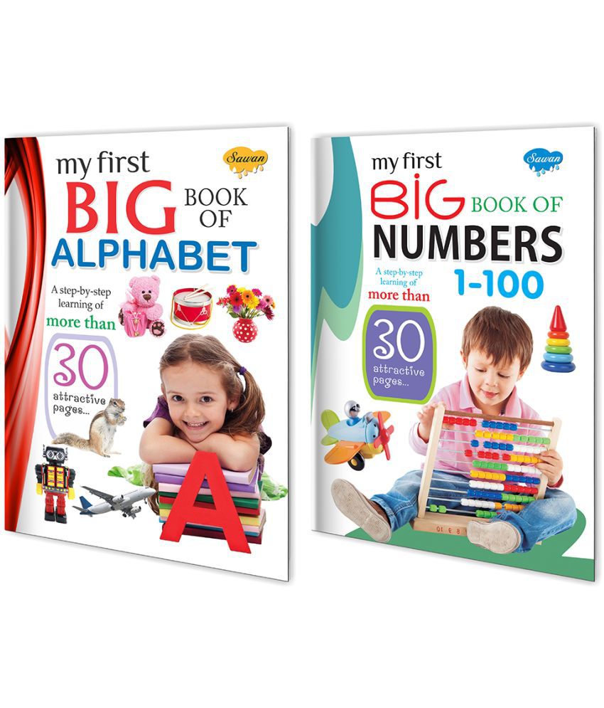     			Sawan Present Set Of 2 Big Books | My First Big Book Alphabet And My First Big Book Numbers (Pin Binding, Manoj Publications Editorial Board)