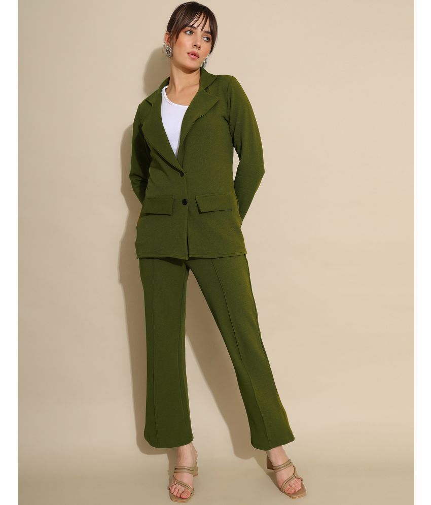     			Selvia Women Coat Trouser Co-Ord Set ( Pack of 1 , Olive )