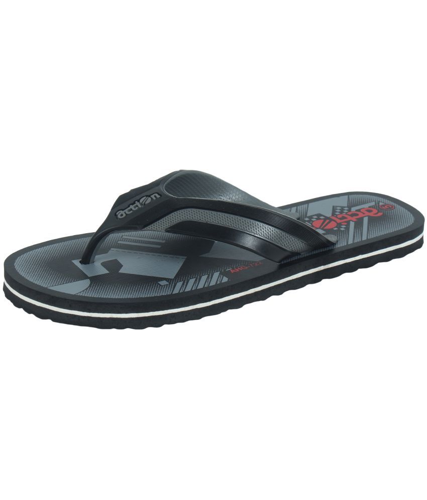     			Action Black Men's Daily Slipper