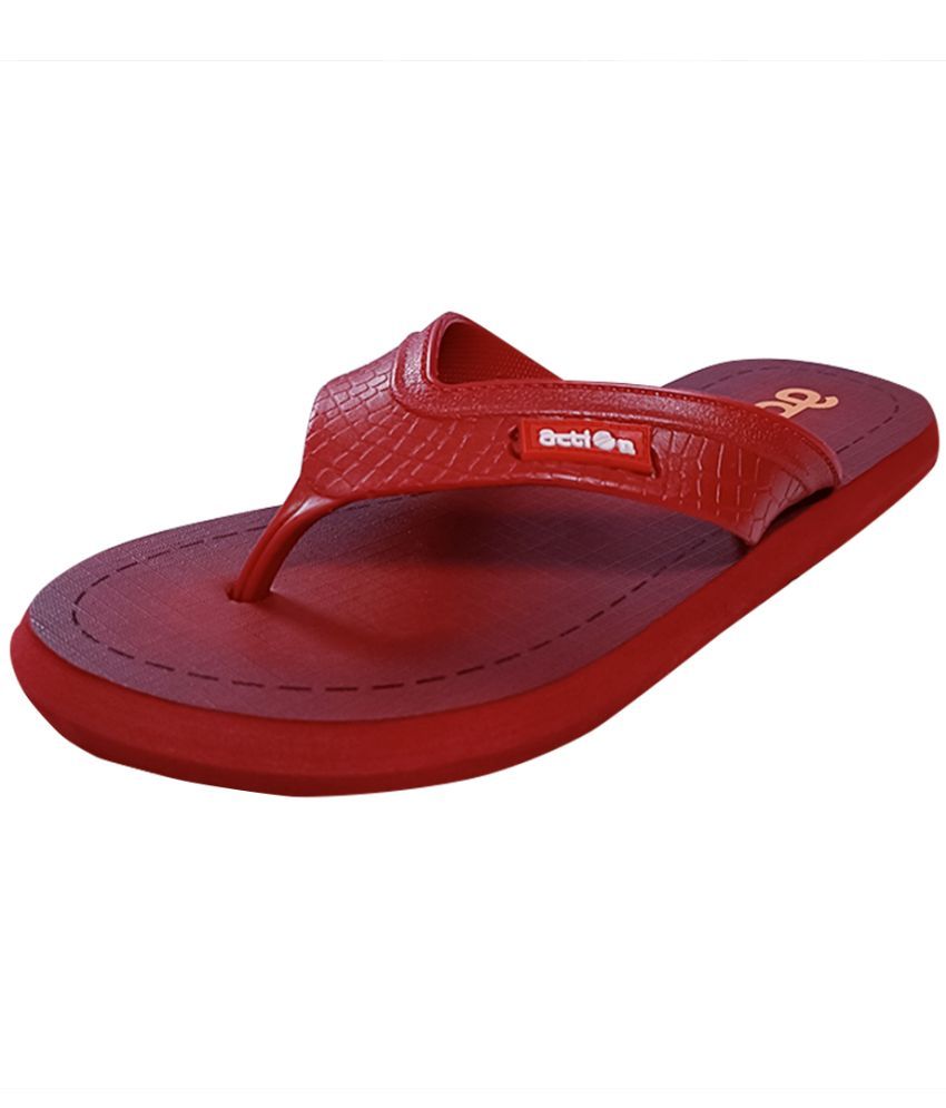     			Action Maroon Men's Daily Slipper