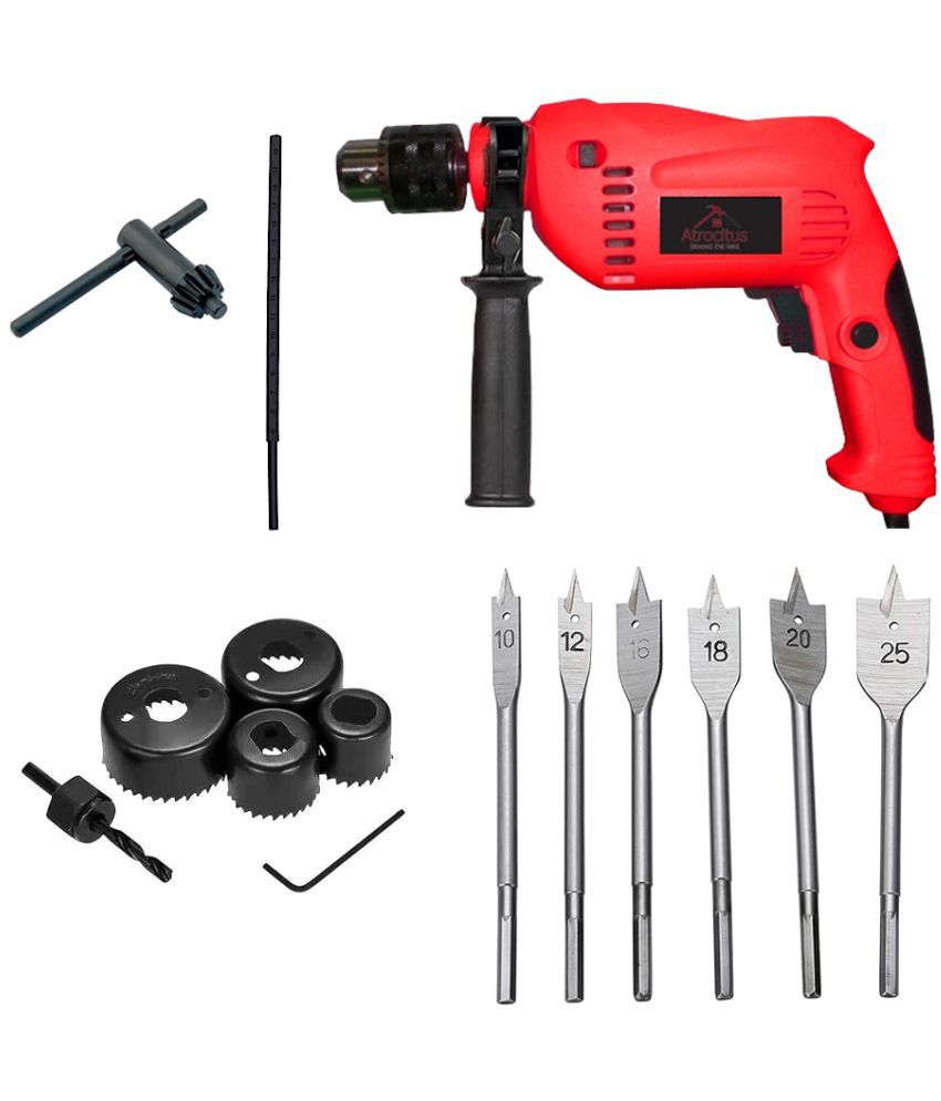     			Atrocitus - Kit of 4- 450 850W 13mm Corded Drill Machine with Bits